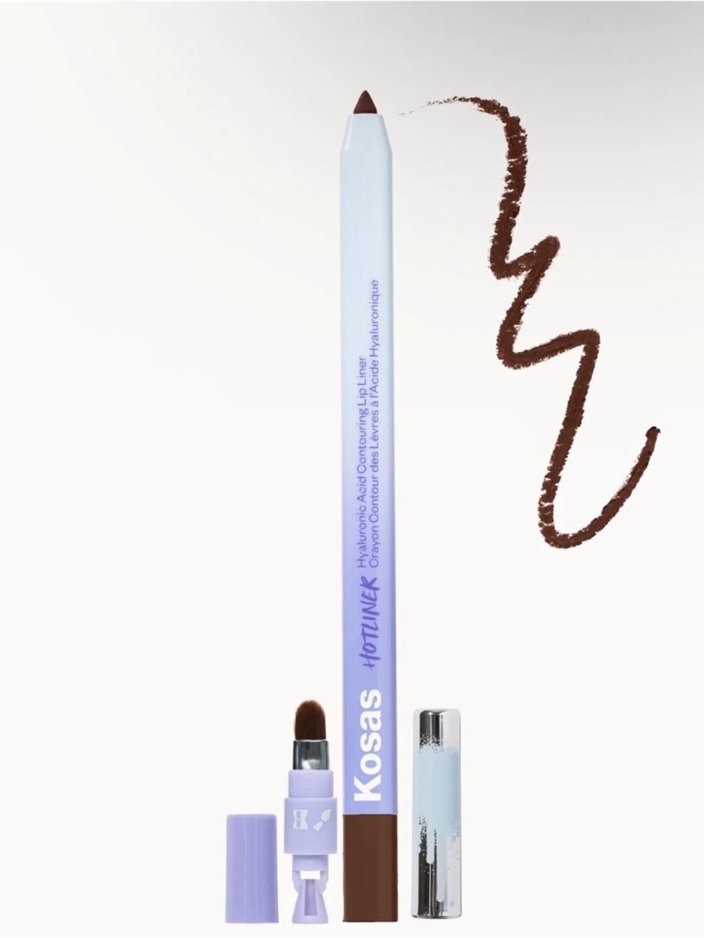 Kosas Hotliner Contouring Lip Liner in Supreme Rich Neutral Brown